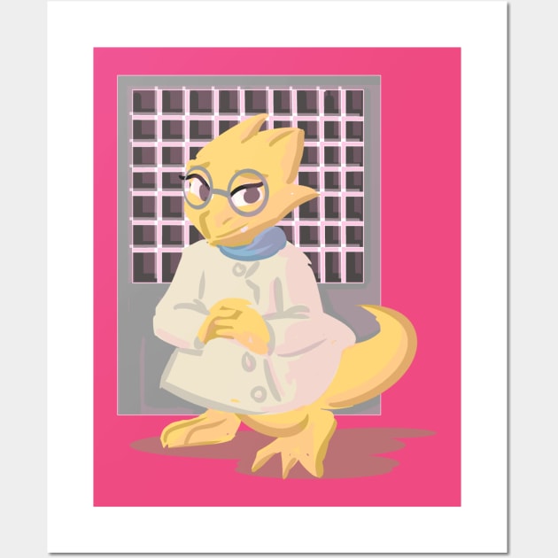 dr alphys Wall Art by inkpocket